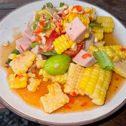 ตำไทยข้าวโพดหมูยอ