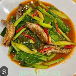 คะน้าปลากระป๋อง