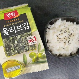 ข้าวญี่ปุ่น + สาหร่ายอบกรอบ