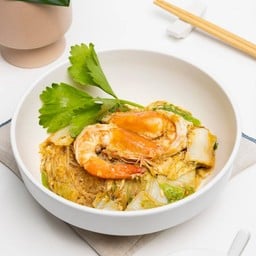 สุกี้แห้งกุ้ง