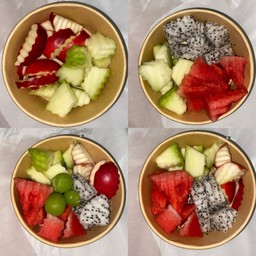 Paper box fruit ผลไม้สด กรีกโยเกิร์ต