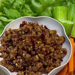 น้ำพริกผัดหมูสับกะปิ