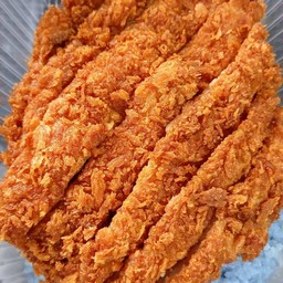 ข้าวหมูเด้งทอด