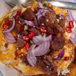 ข้าวไข่ข้น หมูหวานนน