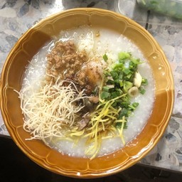 โจ๊กไก่+ไข่ลวก