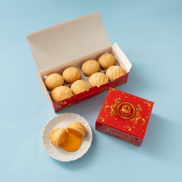 เปี๊ยะลาวาไข่เค็ม(กรอบๆ) 8ลูก