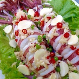 หมึกไข่นึ่งมะนาว