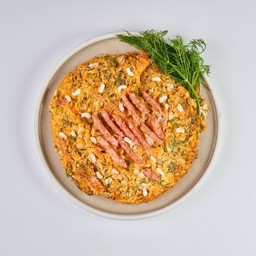 ไข่มดแดงเจียวผักชีลาว