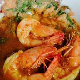 แกงส้มกุ้ง+ไข่ชะอม