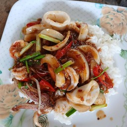 ผัดพริกเผาทะเล (รับเปนกับข้าว)