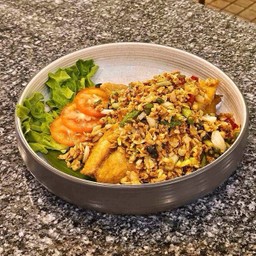 ปลากะพงคั่วพริกเกลือ ที่เล็ก