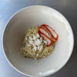 บะหมี่ + ปู + หมูแดง