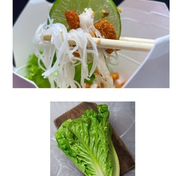 หมี่มะนาว +เซ็ตผัก