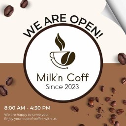 Milk’n Coff สาขา1 ร้านเครื่องดื่มที่อร่อยสุดๆในย่านสันทราย