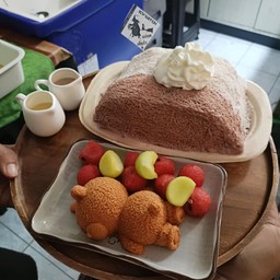 บิงซูสายไหม (นมสด-ช็อคโกแลต)