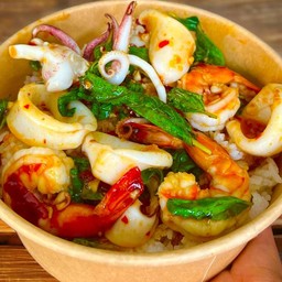 กะเพาทะเล(เป็นกับ)