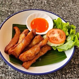 คอหมูทอดน้ำปลา