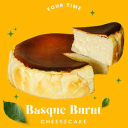 ชีสเค้กหน้าไหม้ แป้ง 0% หวานน้อย (Size 1.25 ปอนด์)