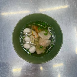 เกาเหลาลูกชิ้นหมู + หมูเด้ง