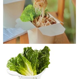 หมี่ไก่ฉีก+เซ็ตผัก