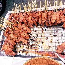 หมูปิ้งโบราณ30ไม้ข้าวเหนียว6ห่อ