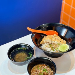 ข้าวต้มเเห้งต้มยำหมูยอนคร