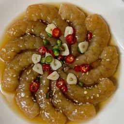 เซ็ตกุ้งดองซีอิ๊วเกาหลี6ตัว/ข้าวญี่ปุ่น/สาหร่ายแผ่น
