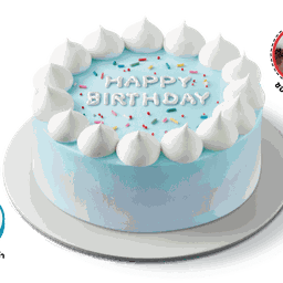 Mini Ice Cream Cake Baby Blue