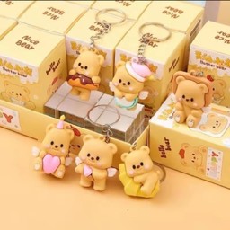 กล่องสุ่ม พวงกุญแจ หมีเนย 1 กล่อง