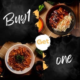 ซื้อคู่อย่างคุ้ม ข้าวหน้าสันคอผัดซอส+ข้าวหน้าไก่ย่างเทอริยากิ