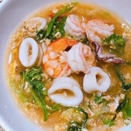 สุกี้ ทะเล กุ้ง ปลาหมึก