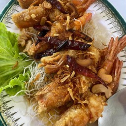 กุ้งใหญ่ ทอดซอสมะขาม