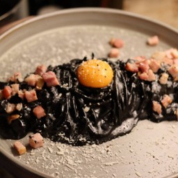 Spaghetti Carbonara BLACK ink
