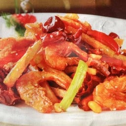 เฟรนช์ฟรายส์และกุ้ง