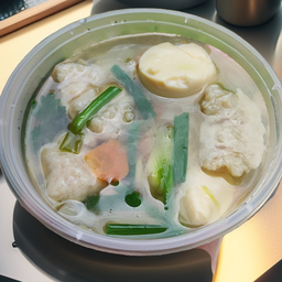 แกงจืดผักกาดขาวเต้าหู้ +หมูสับ