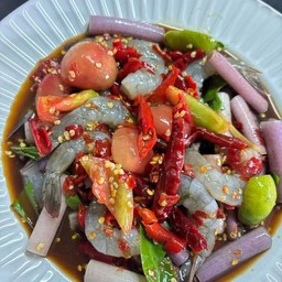 ตำกุ้งแซ่บ ปลาร้าสุดใจ