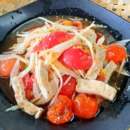 ตำหมูยอไข่แดงเค็ม