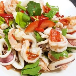 ยำหมึกกุ้ง
