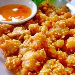 เอ็นข้อไก่ทอด + เฟรนฟรายส์ ไซส์ L