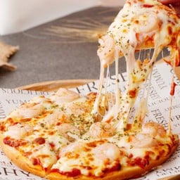 พิซซ่า หน้าดับเบิ้ลกุ้งล้วน