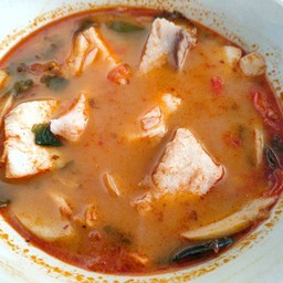 ต้มยำเนื้อปลากะพงน้ำข้น