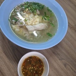 ข้าวต้มปลาเก๋า+หมูสับ+ไข่น้ำ