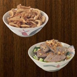 กากหมู+ตับลวกจิ้ม