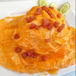 ข้าวหน้าไข่ข้นกุนเชียง