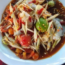 ตำกุ้งสด(ปลาร้านัวส์)
