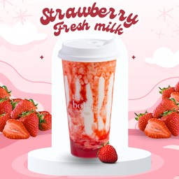 ปั่น นมสดสตรอเบอร์รี่  SIZE M 🛵