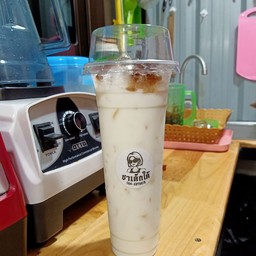 นมสดฮอกไกโดแก้วยีราฟ