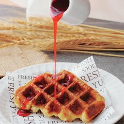Croffle ซอสสตรอเบอรี่
