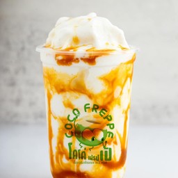 น้ำมะพร้าวน้ำหอมราดซอสคาราเมล