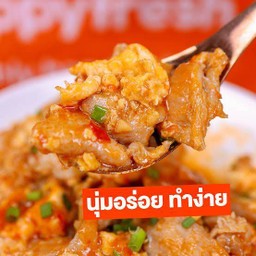 ข้าวราด เนื้อไก่ ผัดซอส สุกี้MK